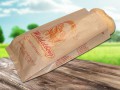 Abbildung: bedruckte Bäckerbeutel braun 14+6x28 cm