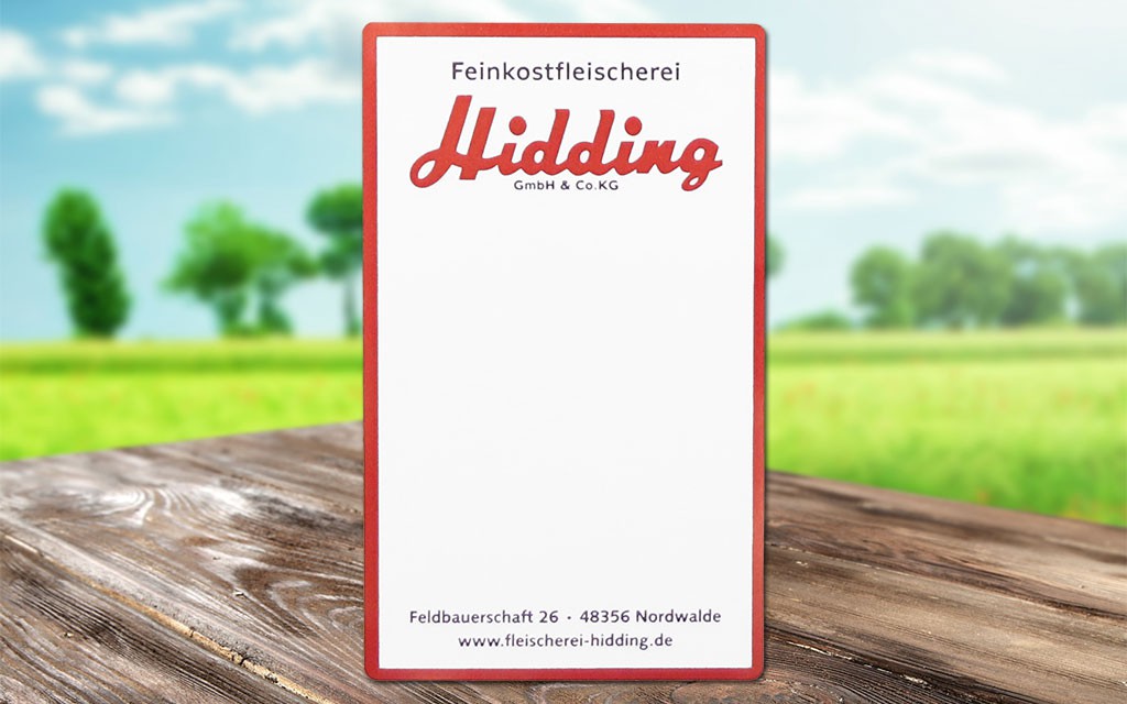 Haftetiketten rechteckig mit Druck - 58x95 mm