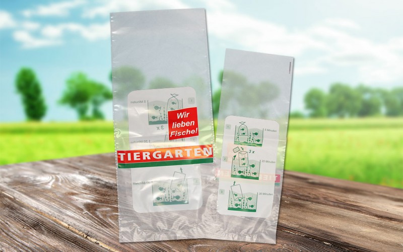 Plastikbeutel - LDPE Polybeutel mit eigenem Druck - zwei Größen