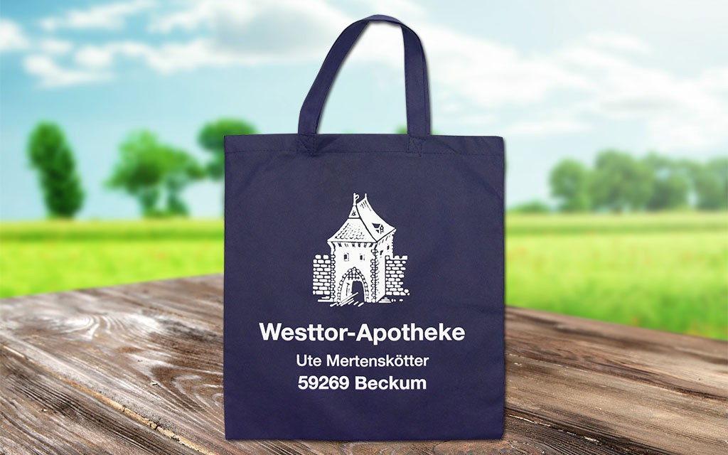 Non Woven Taschen mit Druck 38x42 cm