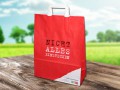 Abbildung: Papiertragetasche Göttingen weiß 32 + 12 x 41 cm