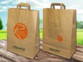 Abbildung: Papiertüte Göttingen braun glatt 32+12x45 cm