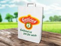 Abbildung: Papiertragetasche Göttingen weiß glatt 32+10x40 cm