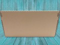 Abbildung: Einkaufskorb aus Wellpappe groß (frontal), Wellpappe braun - 457x257x240 mm
