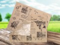 Abbildung: Frischpack mit Firmendruck braun 375x500 mm