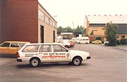 Außendienstfahrzeut im Jahre 1982