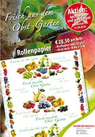 Frisch aus dem Obstgarten - Rollenpapier mit Obstmotiv