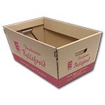 Einkaufskorb Pappe mit Werbedruck