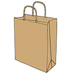 Skizze Papiertasche - Typ Mainz