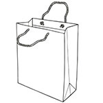 Skizze Papiertasche - Typ Regensburg