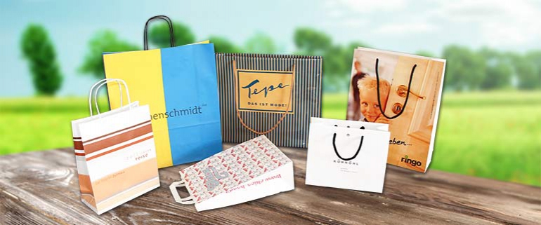 Tragetaschen mit Werbedruck