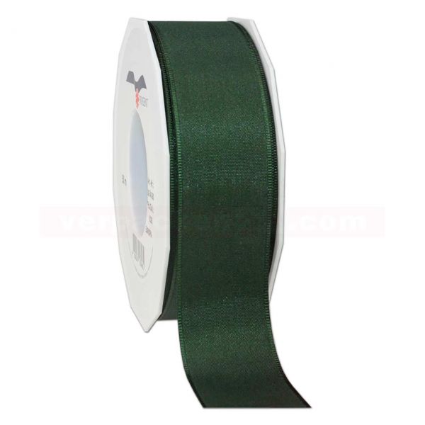 Seidenband - Europa - Rolle 50 m, 40 mm - dunkelgrün (035)
