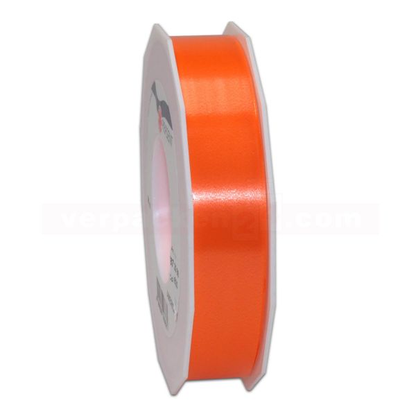 Glanzband auf Rolle 091 mtr., 25 mm - orange (620)