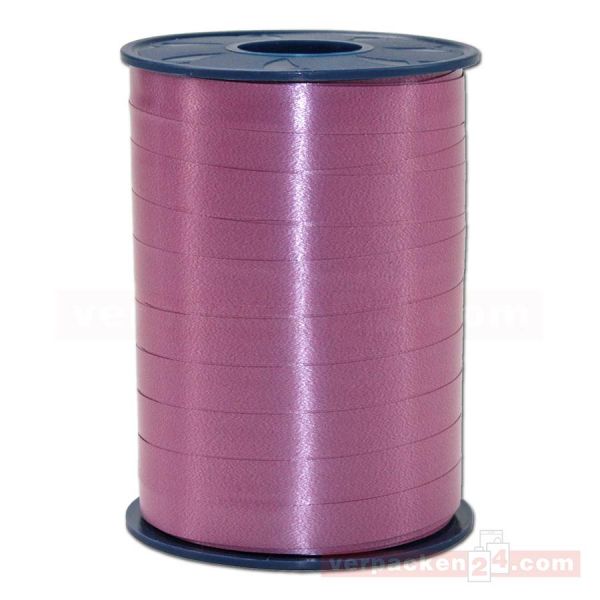 Glanzband auf Rolle 250 mtr., 10 mm - rubinrot (028)