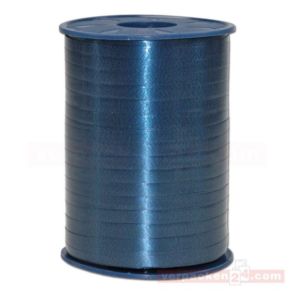 Glanzband auf Rolle 500 mtr., 5 mm - dunkelblau (624)