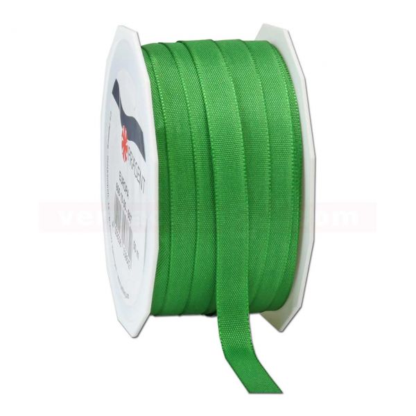Seidenband - Europa - Rolle 50 m, 10 mm - grün (607)