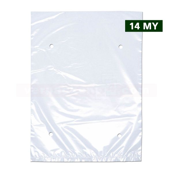 LDPE-Flachbeutel, lose, transparent - 25x35 cm - gelocht - 14µ