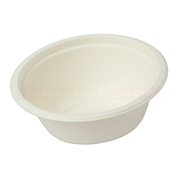 Bowls rund - Wooden Fiber weiß, kompostierbar