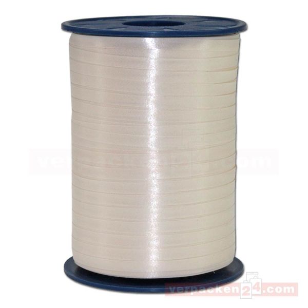 Glanzband auf Rolle 500 mtr., 5 mm - beige (004)