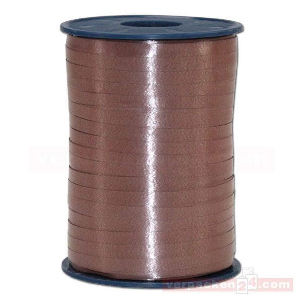 Glanzband auf Rolle 500 mtr., 5 mm - braun (622)