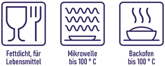 Warmhaltebeutel Echt lecker - fettdicht für Lebensmittel - geeignet für Mikrowelle und Backofen Warmhaltebeutel Echt lecker - fettdicht für Lebensmittel - geeignet für Mikrowelle und Backofen