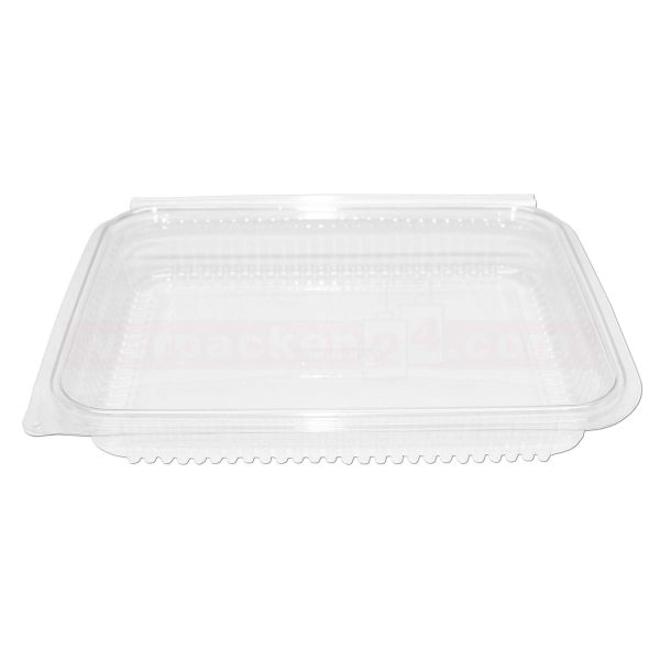 Grillschale OPTIPACK mit Deckel, PET klar - rechteckig