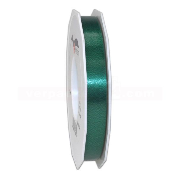 Glanzband auf Rolle 091 mtr., 15 mm - dunkelgrün (035)