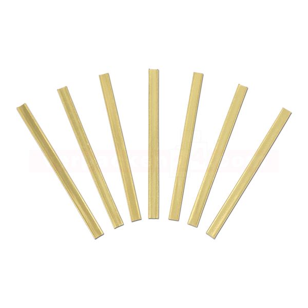 Verschlussstreifen - Clipse, gold - 10 cm