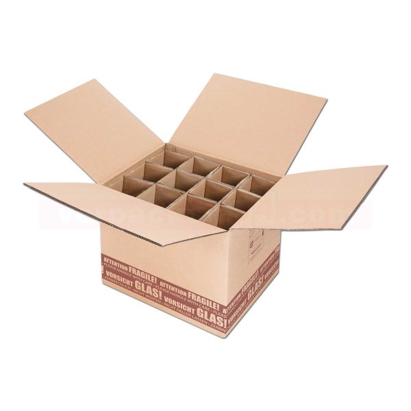 Flaschenversandkarton, 12 Flaschen - Versandverpackung PTZ