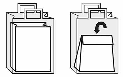 Isoliertasche Papier alukaschiert - mit Innentasche aus Alu