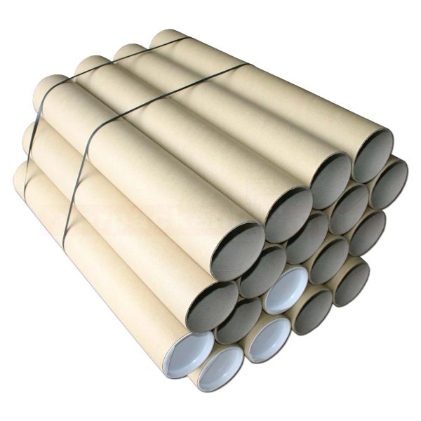 Versandhülsen, braun - 455/430x80x2,2 mm - DIN A2/A3