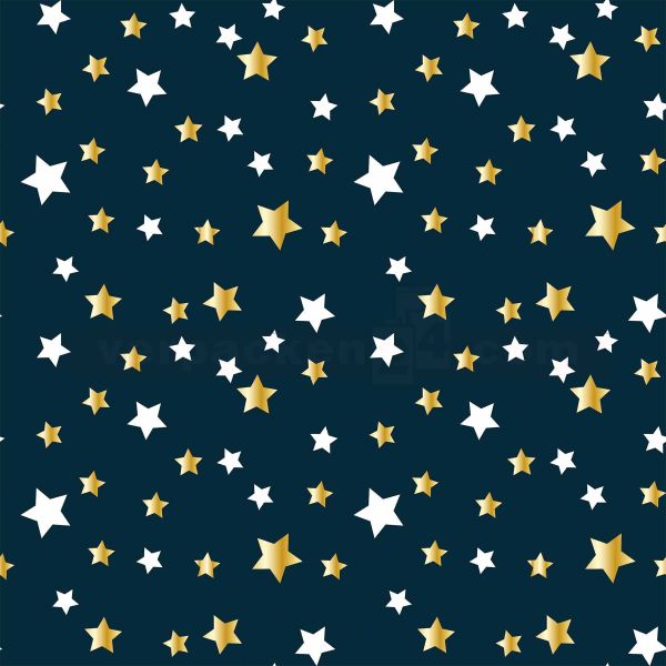 Weihnachts Geschenkpapier Be 3974H, Rolle 70cm, Sterne blau