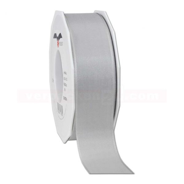 Seidenband - Europa - Rolle 50 m, 40 mm - silber (631)