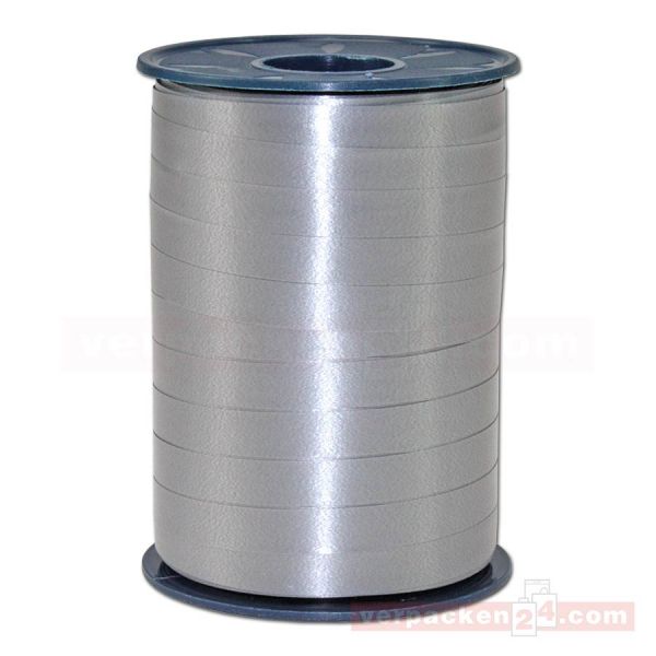 Glanzband auf Rolle 250 mtr., 10 mm - grau (731)