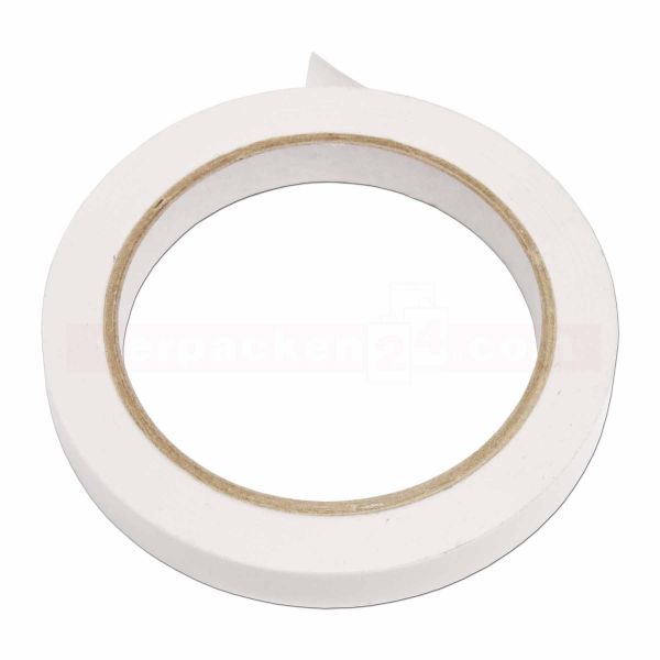 Klebeband (PVC), farbig, weiß, Rolle 66 m - 12 mm