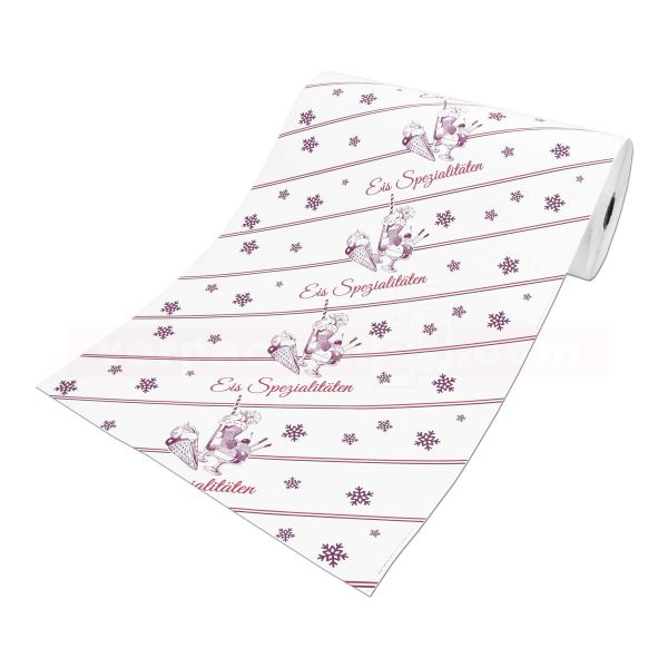 Eispapier - Rolle Einschlagpapier - Eis-Spezialitäten - 50cm