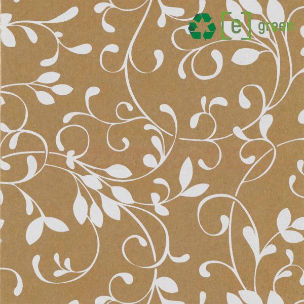 Geschenkpapier, neutral St 919081, Rolle 70 cm - Ranke braun