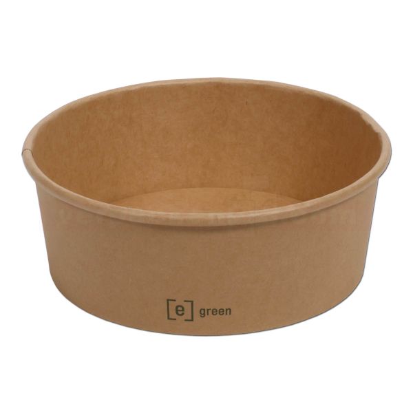 Bowls Hartpapier rund - BECHER - braun, PE-Beschichtung
