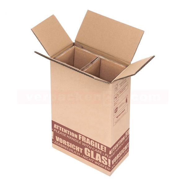 Flaschenversandkarton, 2 Flaschen - Versandverpackung PTZ