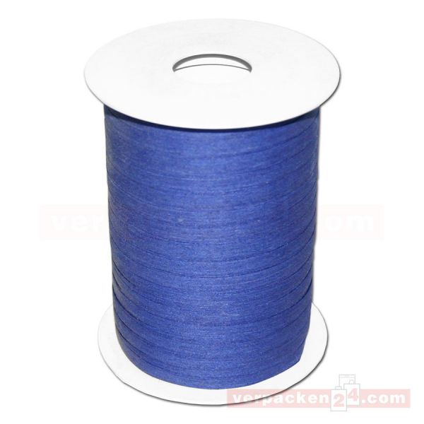 Baumwoll-Ringelband 5 mm, Rolle 200 mtr - dunkelblau (35)