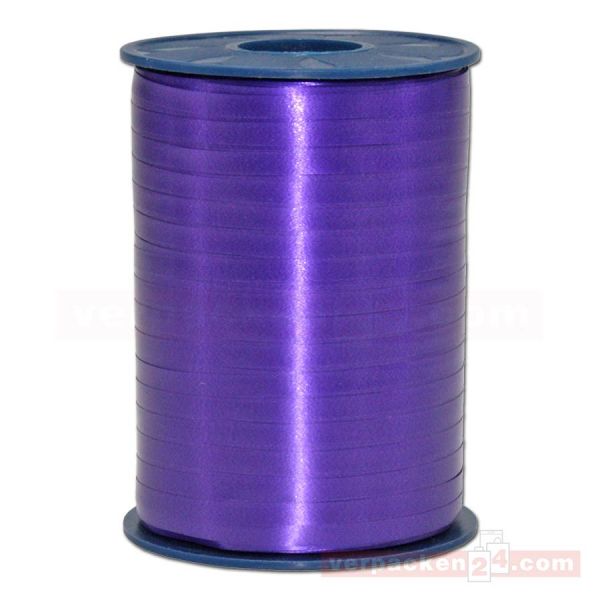 Glanzband auf Rolle 500 mtr., 5 mm - violett (610)
