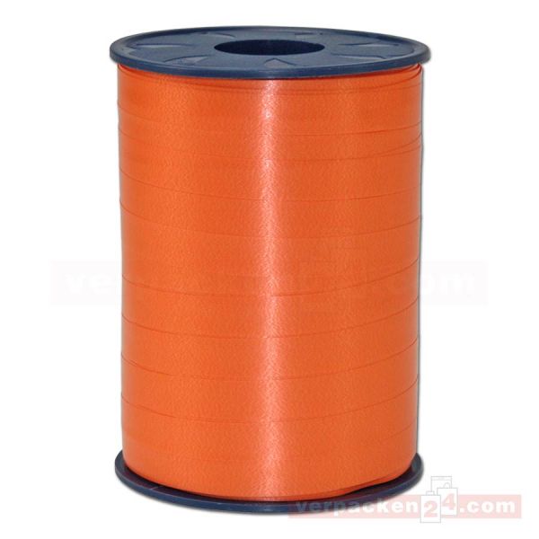 Glanzband auf Rolle 250 mtr., 10 mm - orange (620)