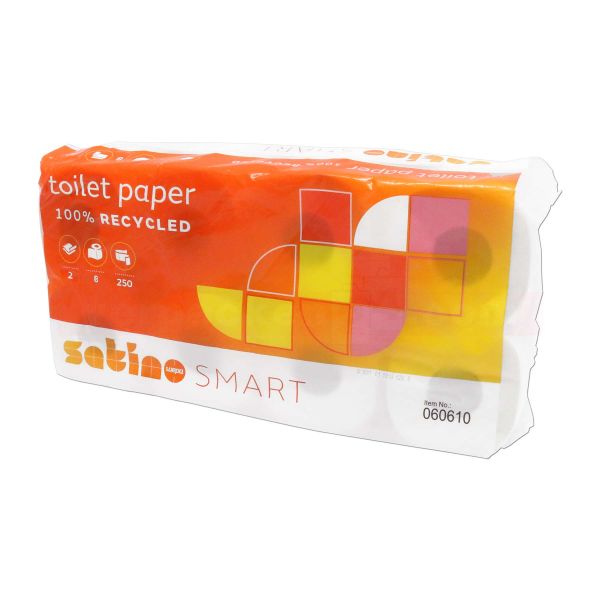 Toilettenpapier, Haushaltsrollen, Tissue, weiß - 2-lagig
