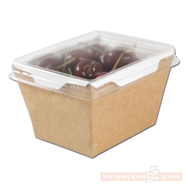 Menüboxen Liaison - braun - aus Hartpapier - 500ml (17oz)