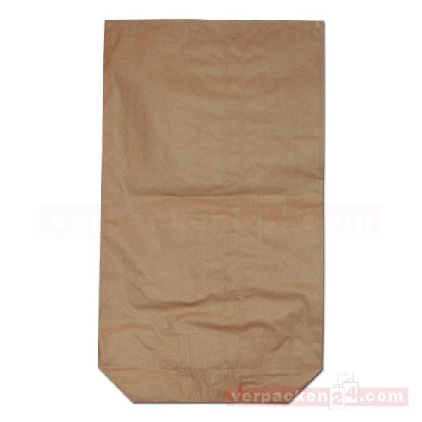 Bodenbeutel, Großsäcke, doppelt braun 55x85+23cm - 25 kg