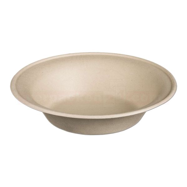 Bagasse-Salatschale ECO rund - BECHER - braun, kompostierbar