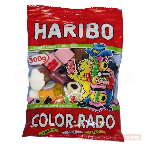 01 - HARIBO Color-Rado - Süßwaren Mischung mit Lakritz - 340 g