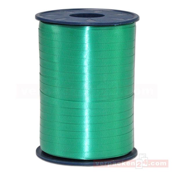 Glanzband auf Rolle 500 mtr., 5 mm - hellgrün (607)
