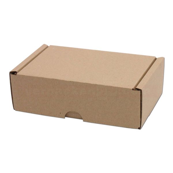Klappschachteln mit Steckverschluss, braun - fefco 0427 - Versandbox