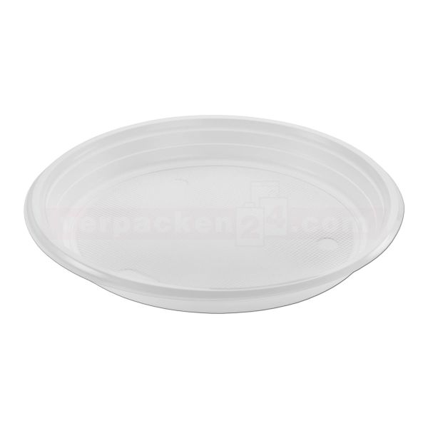 Mehrweggeschirr - Menüteller weiß - wiederverwendbar - Ø 220mm
